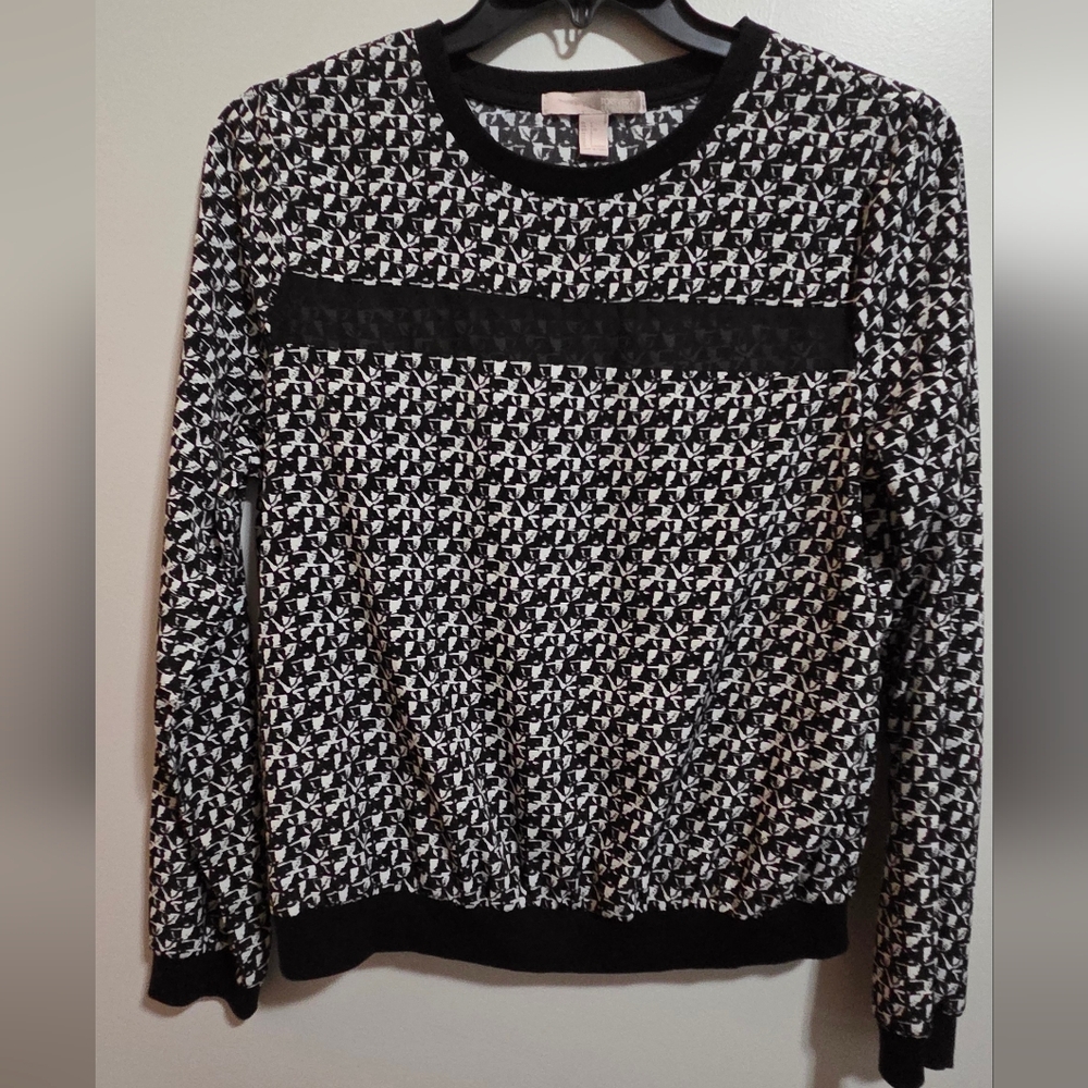 Forever 21 Monochrome Geometric Sweater